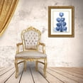 thumbnail image 3 of Koetsier, Albert 19x24 Gold Ornate Wood Framed with Double Matting Museum Art Print Titled - Indigo Spring Tulips, 3 of 4