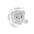 thumbnail image 3 of Crochet de Douche Écran de Douche Support de Rasoir Support Mural de Salle de Bain Compact Organisateur de Brosses à Dents Autonome Solution de Rangement Polyvalente, 3 of 9