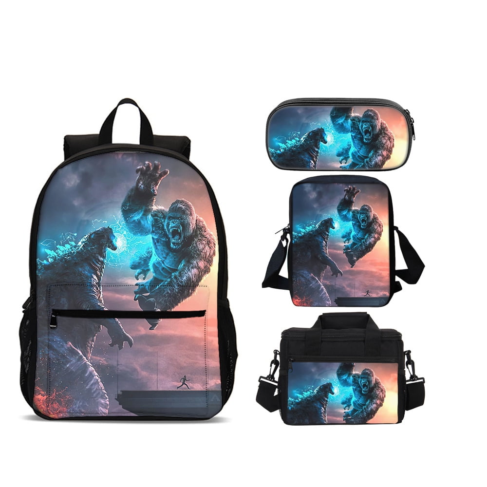 Godzilla Bag Student Backpack 3D Printing Game Characters Travel Bag Computer Bag week