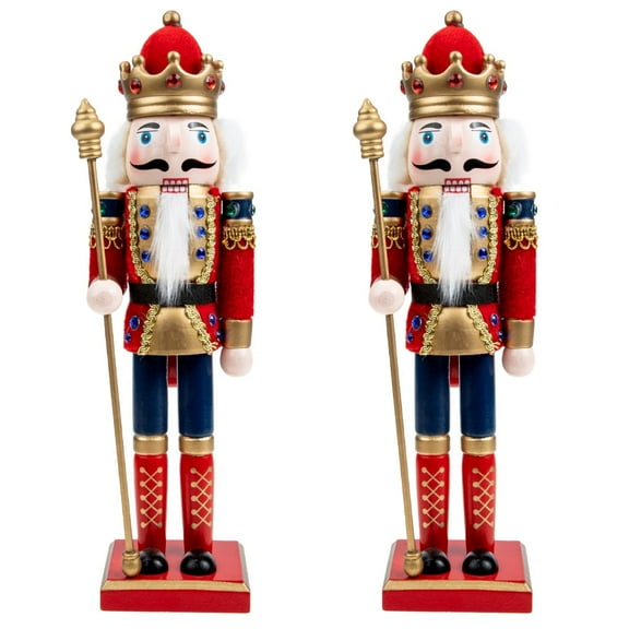 2 Pieces Ornament Home Decor Xmas Party Favor Nutcracker Christmas Decor Christmas Gift