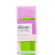 Green , Diane 4'' Lice Comb , Hair Scalp - Pack of 1 w/ SLEEKSHOP Teasing Comb