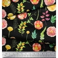 thumbnail image 2 of Soimoi Red polyester Crepe Fabric polyester Fruits Print Fabric by the Yard 42 Inch Wide, 2 of 3