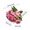 thumbnail image 2 of Dvumao Artificial Rose Bouquet, Flower for Vases, Wedding Centerpiece, Home & Office Desk Decor, 2 of 5