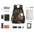 thumbnail image 4 of Honeii Casino Cards 1 Print Lightweight Backpacks,Carry on Backpack,Durable Backpack for School, Work & Travel, 4 of 7