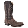 thumbnail image 2 of Men's Stetson Dynamite Python Boots Snip Toe Handcrafted Brown, 2 of 3