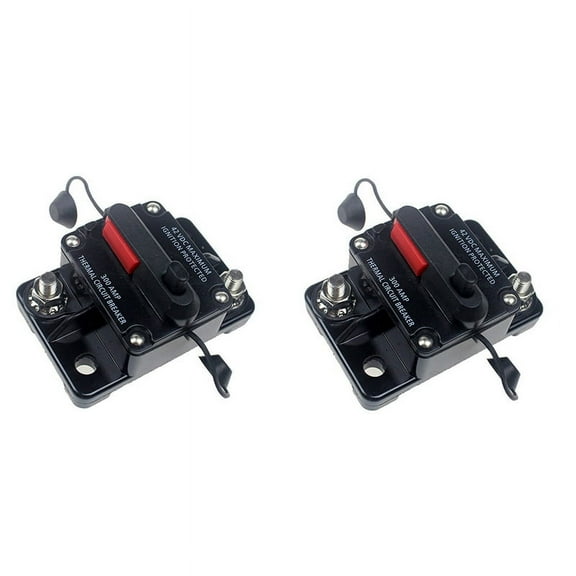 2X 300A AMP Circuit Breaker Dual Battery IP67 Waterproof 12V 24V Fuse Manual Reset Car Circuit Breaker