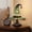Green, variant on Homellea Stained Glass Witch Hat Lamp Style Resin Night Light, USB Powered Gothic Wizard Hat Table Lamp with Sun and Star Details for Bedroom, Shelf and Halloween Decor (Red, 7.09in)