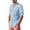 Sky Blue, variant on LVCBL Men's Stand-up Collar Casual Shirt Relaxed Shirt At Home White 3XL