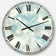thumbnail image 1 of DesignArt Pale Blue Shade III Large Wall Clock, 1 of 2