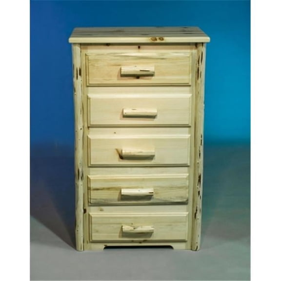 Montana Woodworks  Chest with 5 Drawer - Ready To Finish - 21.75in. W x 16.375in. D x 51in. H