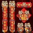 thumbnail image 2 of New Year decoration Spring couplet Spring Festival door Spring Festival door paste Fu three-dimensional decoration, 2 of 10