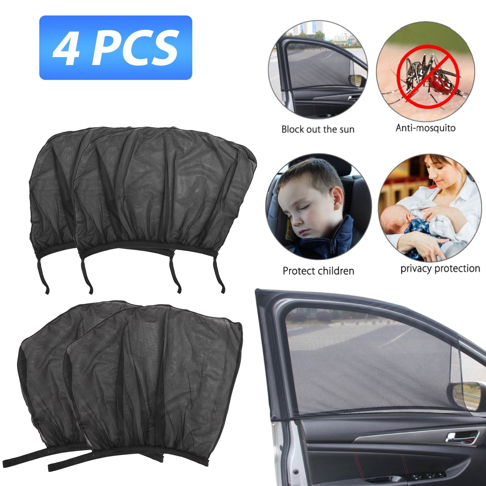 4Pcs Windows Sunshade UV Ray Protector Mesh Block Privacy Visor For Honda Fit 4Pcs Windows Sunshade UV Ray Protector Mesh Block Privacy Visor For Honda Fit