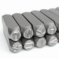 thumbnail image 4 of 27 Pcs Metal Stamp Making Kits Metal Stamp Set 3-8mm Letter Stamp Set, 4 of 13