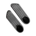 thumbnail image 1 of piezas de pegatinas decorativas laterales para coche, accesorios de pegatinas de alta confiabilidad, ABS, color chapado, negro, 1 of 5
