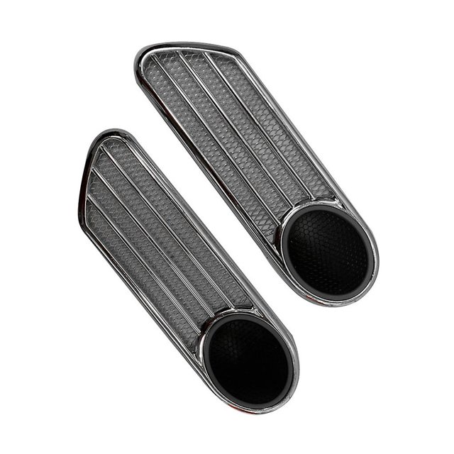 piezas de pegatinas decorativas laterales para coche, accesorios de pegatinas de alta confiabilidad, ABS, color chapado, negro
