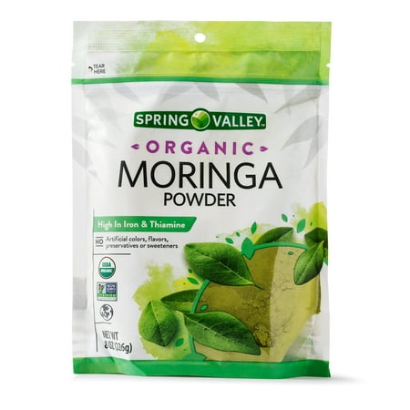 Spring Valley Organic Moringa Powder, 8 Oz (Best Moringa Powder Reviews)