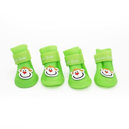 

Pet Rain Boots For Dog & Cat Waterproof Dog Rain Boots For Outdoor Walking Silicone Cat Rain Shoes