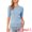 Light Blue, variant on DARING DIVA Women's Lightweight Short Sleeve Sweater XS Light Purple
