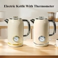 thumbnail image 6 of Stainless Steel Electric Water Kettle, 2.0L Hot Water Boiler with Thermometer, LED Indicator, Auto Shut-Off & Boil Dry Protection, 6 of 10