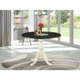 thumbnail image 2 of DST-BLW-TP - Dining Table - Black Table Top and Linen White Pedestal Leg Finish, 2 of 2