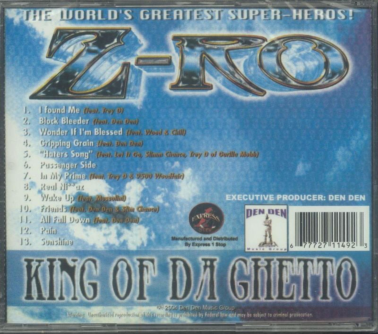 Z-ro - King Of Da Ghetto - CD - Walmart.com