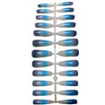 thumbnail image 4 of 24 Pieces False Nails Coffin Design Full Cover Elegant Press-on Gradient Style Artificial Nail Tips Fingernail Accessory for DIY ch06, 4 of 8