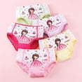 thumbnail image 4 of Godderr 4PCS Baby Toddler Girls Underwear Briefs,Baby Girls Breathable Cotton Print Shorts,2-12 Years Girls Underwear Boxer Briefs(Color Mix Match), 4 of 4
