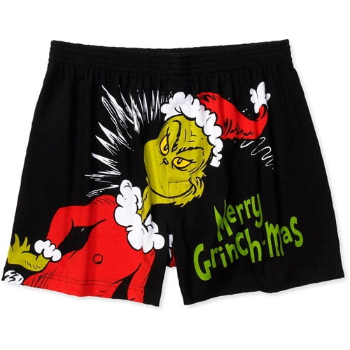 Grinch Men's Christmas Boxer Shorts