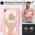 thumbnail image 2 of TECH CIRCLE Galaxy Tab A 8.4" Case SM-T307,  Sturdy Kickstand Rugged Case with Hand/Shoulder Strap, Rosegold, 2 of 8