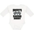 thumbnail image 3 of Inktastic Daddys Racing Buddy Car Flags Boys or Girls Long Sleeve Baby Bodysuit, 3 of 5