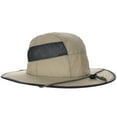 thumbnail image 6 of Panama Jack Men's Sun Hat - Nylon Boonie Bucket, Packable, 3 1/4" Big Brim, UPF 50+ UVA/UVB Sun Protection (Khaki, Large/X-Large), 6 of 9