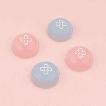 GeekShare Thumb Grip Caps Soft Silicone Joystick Cover for Nintendo Switch/OLED/Lite 4PCS Jellyfish