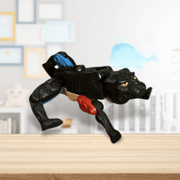 Cake Topper Figure Figurine VTG Transformers Beast Wars Black White Panther 3”