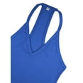 thumbnail image 5 of Workout Tops for Women Racerback Basic Tank Summer Camisole V Neck Slim Fit Ribbed Sleeveless Blue L, 5 of 7