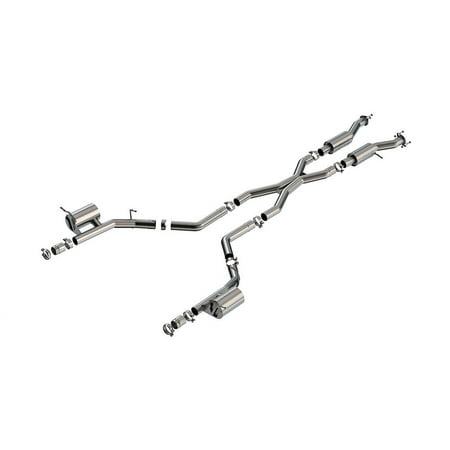 Borla 140887 S-Type Cat-Back Exhaust System Fits 21 Durango Fits select: 2021 DODGE DURANGO SRT HELLCAT