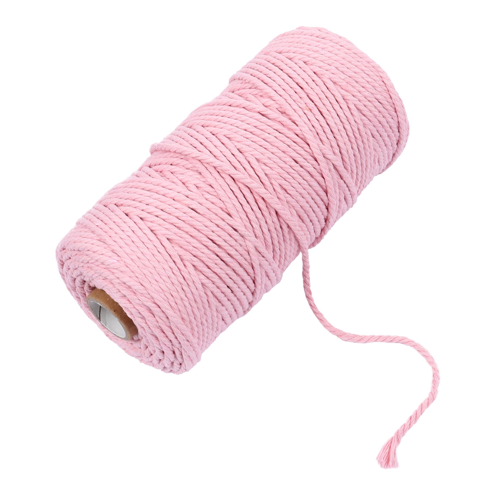 Cotton Cord Macrame Rope Yarn Crochet Braided 3Mm White Knitting Tube Thread Natural Twisted