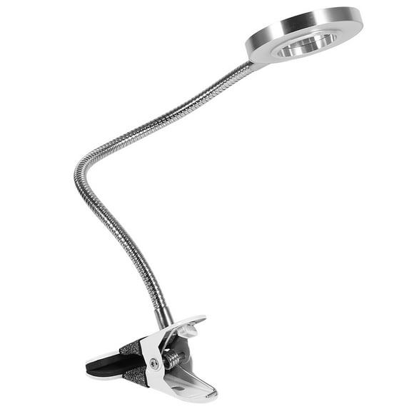 Sonew Lámpara de Belleza Con Clip, Lámpara de Cuello de Cisne Con USB Recargable Y 2 Colores de Luz Opcionales, Luz para Videollamadas, Belleza de Unas y Extensión de Pestaña