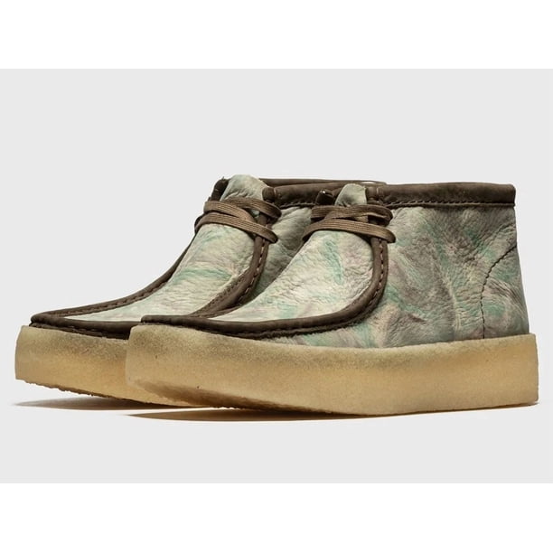 Clarks Originals Mens Wallabee Cup Bt Green Camo G Fit RRP £130