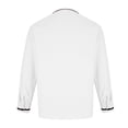 thumbnail image 5 of Afuyipoi Button-Up Long Sleeve Men Shirt,Collared Neck Cotton Solid - color Shirts for Office White 3XL, 5 of 6
