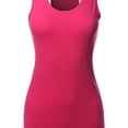 thumbnail image 4 of A2Y Women's Basic Solid Soft Cotton Scoop Neck Racer-Back Tank Top, 4 of 6