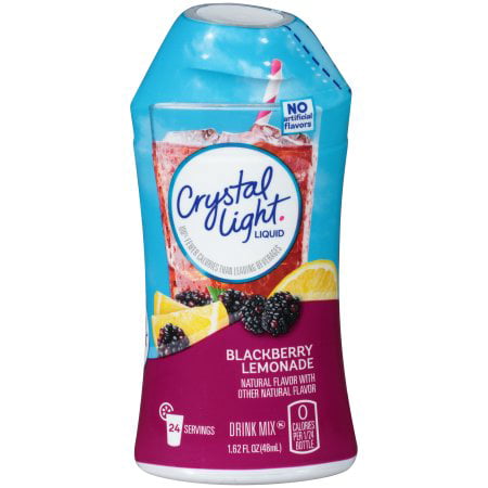 (6 Pack) Crystal Light Liquid Blackberry Lemonade Drink Mix, 1.62 oz