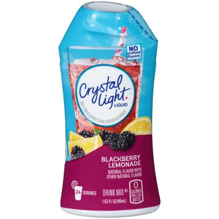 (6 pack) (6 Pack) Crystal Light Liquid Blackberry Lemonade Drink Mix, 1.62 fl oz