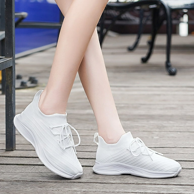 All white no 2025 mesh shoes