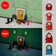 thumbnail image 4 of Juego de puerta de elfo de casa de muñecas, decoración navideña, cadena de luz falsa, sombrero, corona, Mini árbol, Cajas de Regalo, casa de juguete de hadas, modelo de escena en miniatura, 4 of 4