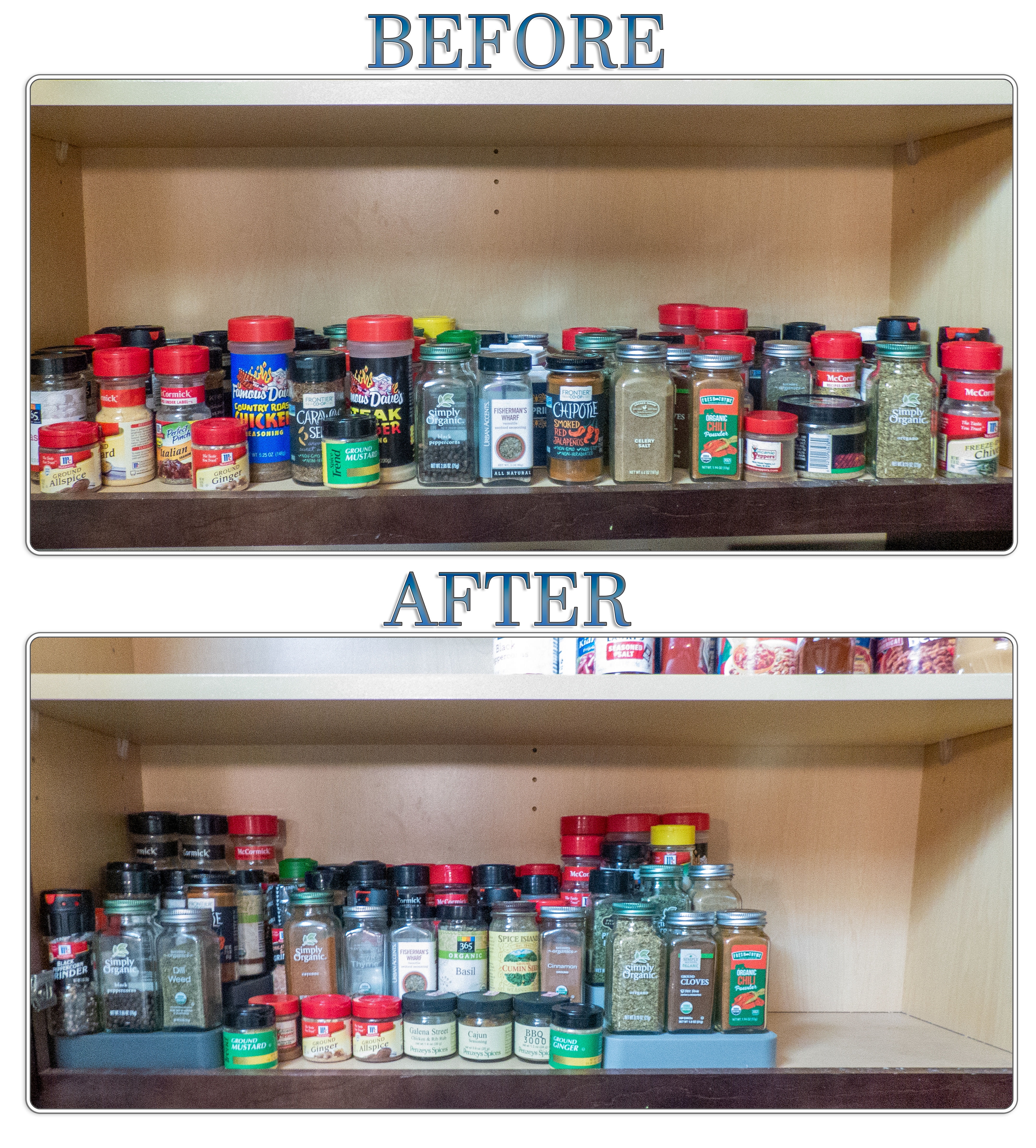 2 Non Slip 3 Tier Expandable Spice Rack Step Shelf Organizer - Shelf Extends 16.5" to 24.5" For Kitchen, Refrigerator, Pantry, Cabinet, Cupboards, Countertops & More