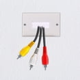 thumbnail image 5 of TUIBELYN 3-Pack Single Brush Wall Plate Cable Pass-Through Insert Bracket Support for 1 Gang Outlet, 5 of 7