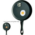 thumbnail image 4 of Frying Pan Phone Case, Funny Fried Egg Pan Phone Case, Weird Halloween Pan Phone Case for iPhone 16/15/14/13/12 Pro Max (XS-MAX) Black, 4 of 6