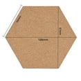 thumbnail image 3 of Cork Boards Wall Decor Bulletin Tiles with Memo Cork Boards Bulletin Board for , Hexagon, 3 of 9