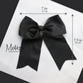 thumbnail image 4 of Motique Accessories Jumbo Hair Bow Clip with Tails (Black), 4 of 4