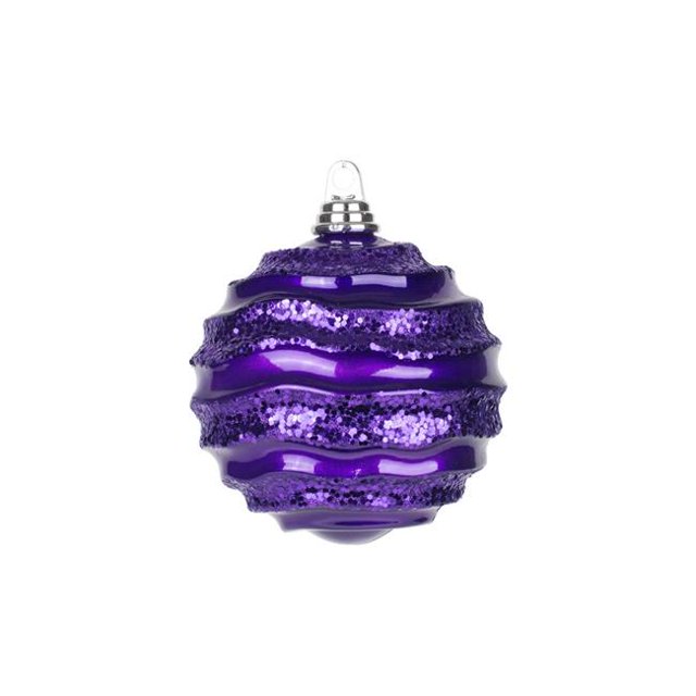Vickerman M132026 Boule de Bonbon Prune Pailletée - 6 Po.